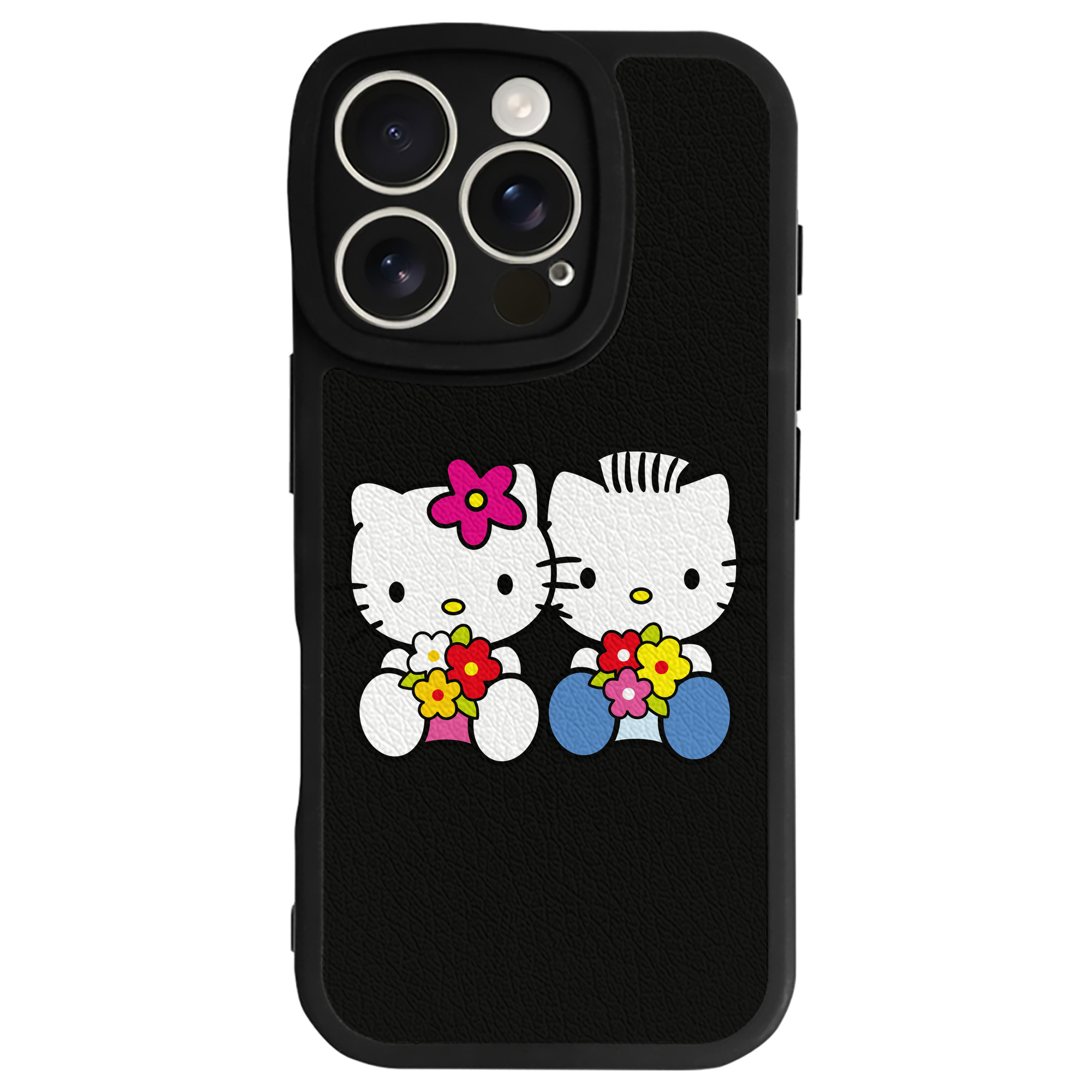 （画像用） Hello Kitty ハローキティ 【iPhone 16シリーズ対応】シリコンスマホケース（レザー調） 材質：シリコン